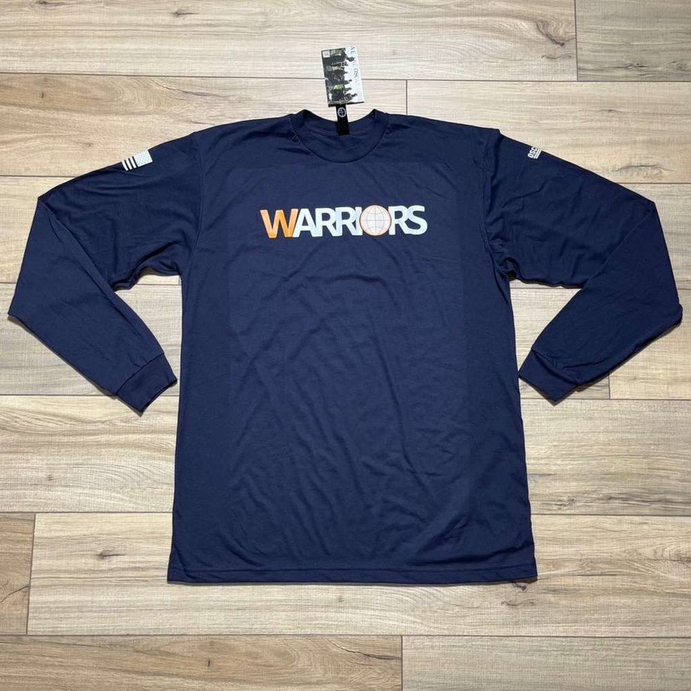 Oscar Mike Apparel‎ Mens Amazon Warriors Long Sleeve Graphic Shirt Large Blue